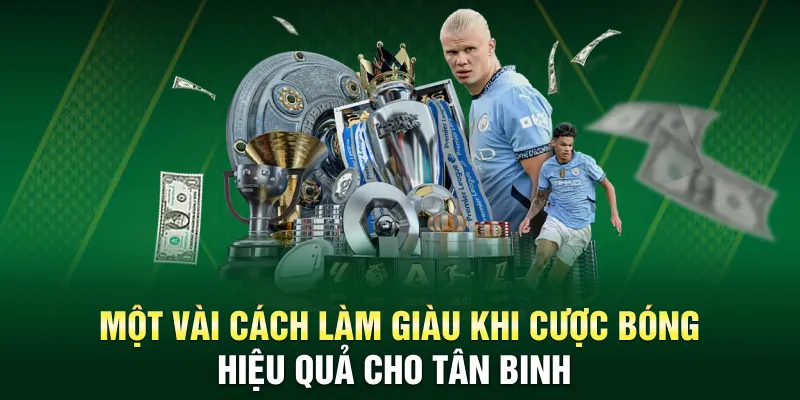 Một vài cách làm giàu khi cược bóng hiệu quả cho tân binh